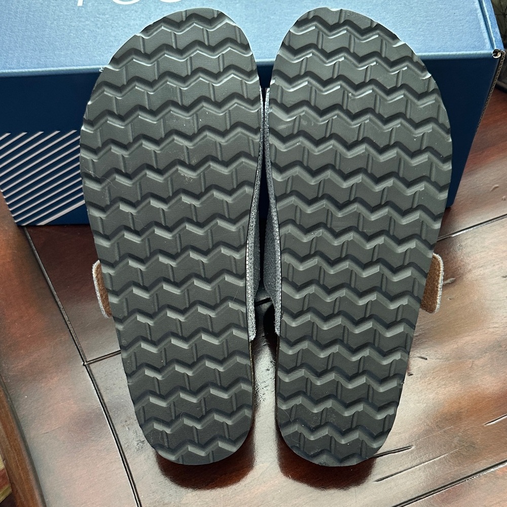 Gray Rhinestone Slide Sandals - Picture 5 of 5